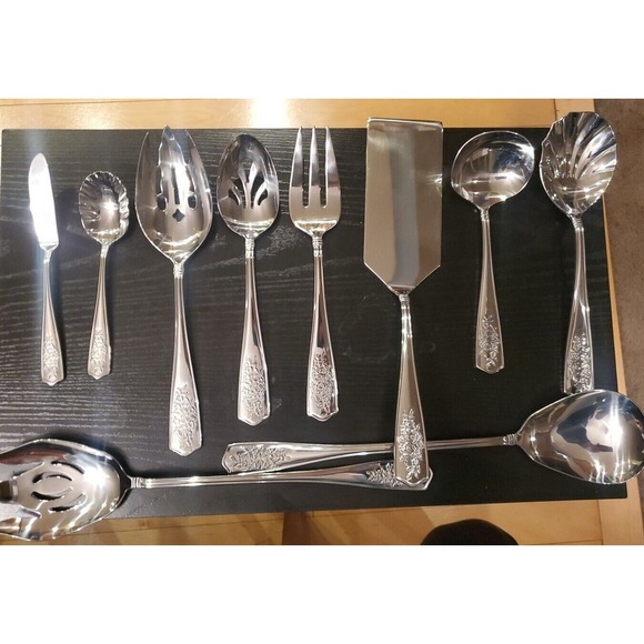 Reed & Barton Stainless Serving Set NEW. 10 Pieces. - Picture 1 of 13